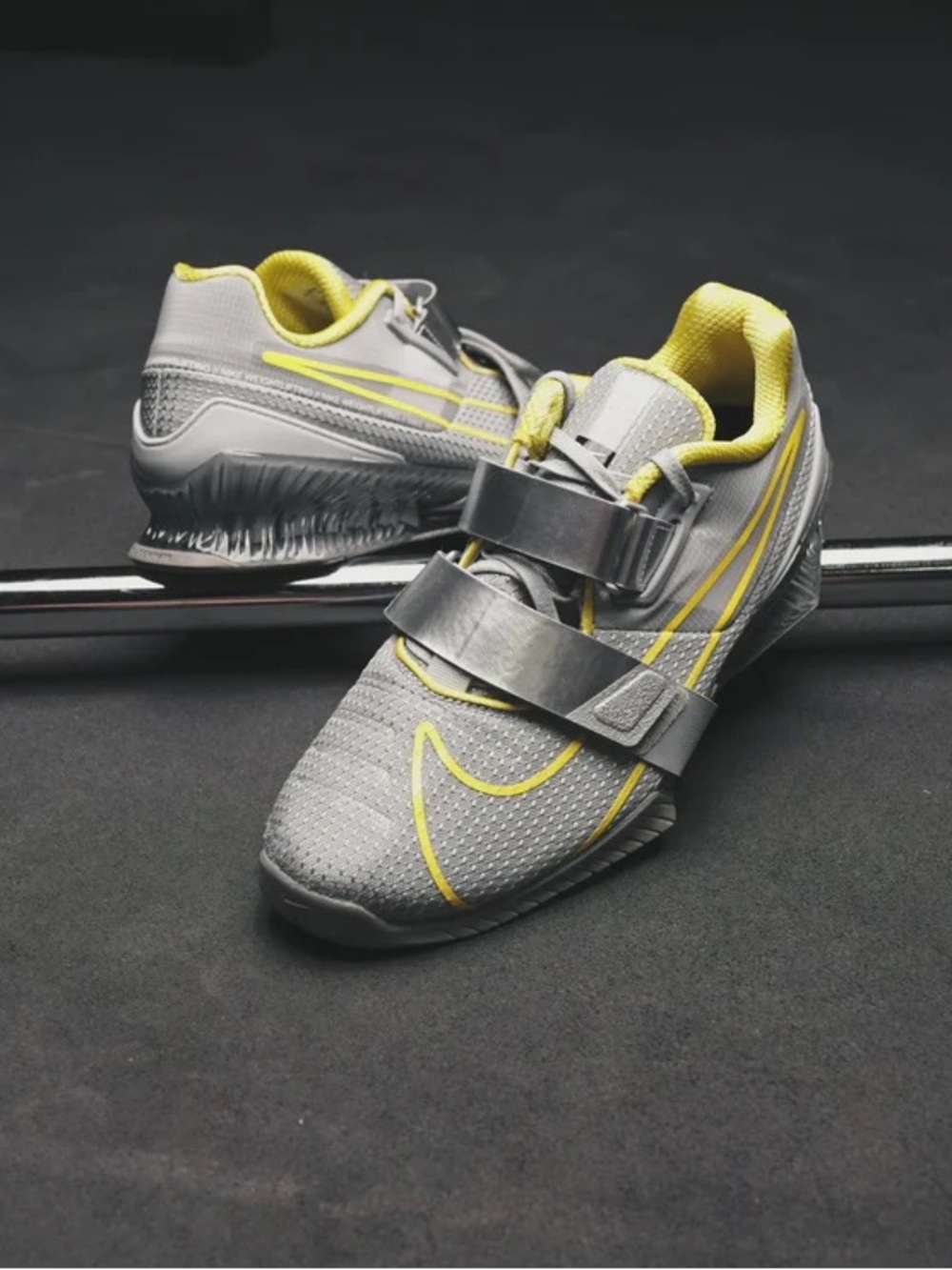 Nike Romaleos 4 - womens - Wolf Gray / Lightening / Black Metallic Silver - 9